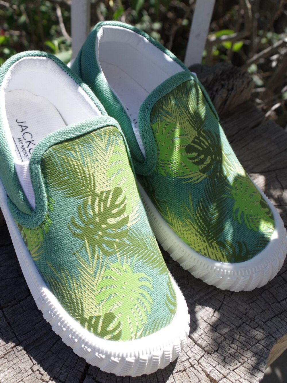 Brand New Jack & Lily Palm Pattern Shoes